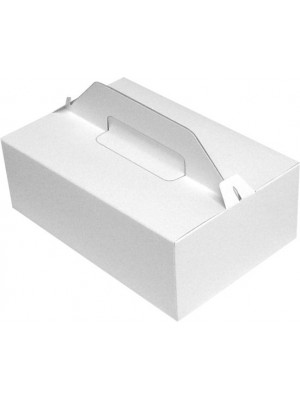Krabica na zákusky s uškom 27x18x8cm 50ks/bal. 71708