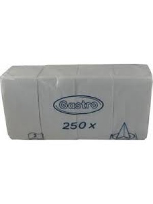 Servítky 33x33 1/8 skladanie biele 2vrst. 250ks/bal. 86988