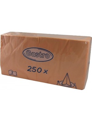 Servítky 33x33 apricot 2vrstv.250ks/bal.86904