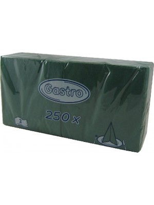 Servítky 33x33 tm.zelené 2vrstv.250ks/bal.86906