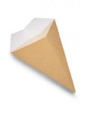 Kornút papierový hnedý mini 50ks/bal.