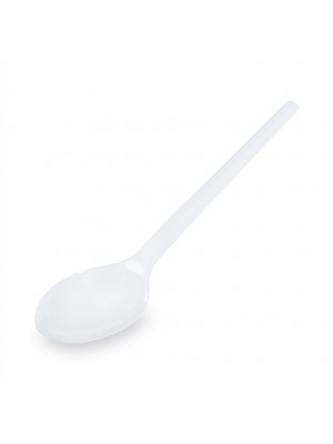 Lyžica PP znovu použiteľná biela 18,5cm 50ks/bal. 22006