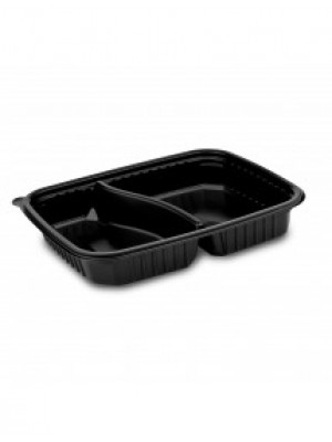 Obal do mikr. 2dielny čierny 1100ml 250x185x40mm 50ks/bal. 78222