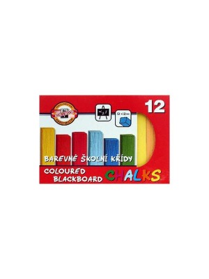 Krieda školská farebná 12ks/bal