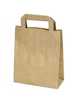 Taška pap. hnedá 18x8x22 50ks/bal.