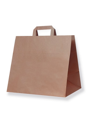 Taška pap. hnedá 26x17x27 MENU 50ks/bal.