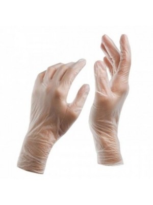 Rukavice vinylové biele S 100ks/bal.