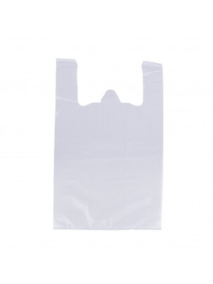 Taška igelitová biela štandard 100ks/bal.