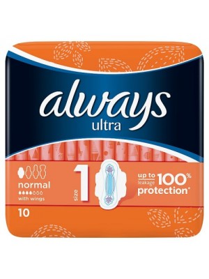 Vložky Always Ultra normal 10ks/bal.