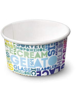 Miska okrúhla na zmrzlinu 90ml text 42ks/bal.