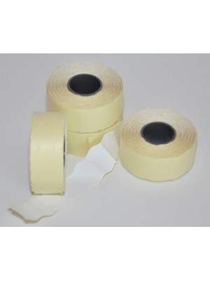 Etikety 25x16 oblé biele