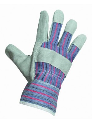 Rukavice pracovné kombinované látka koža 2ks/bal.