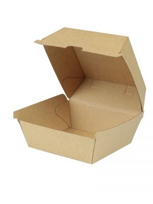 Box na hamburger pevný 13x13x11 hnedý 50ks/bal.