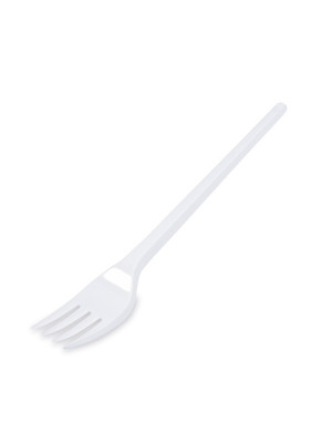 Vidlička PP znovu použiteľná biela 18,5cm 50ks/bal. 22007